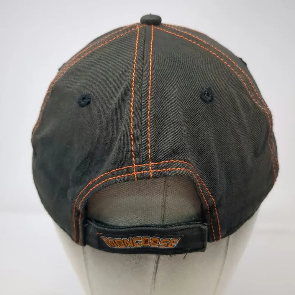 Mongoose Baseball Cap Black Orange White One Size Mascot Contrast Stitching Hat